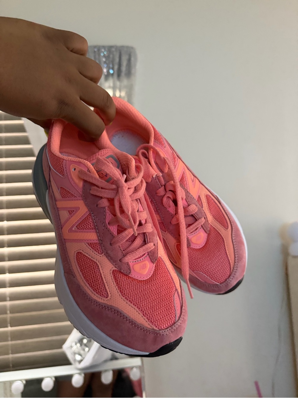 New Balance Women's Coral Pink Athletic Sneakers
